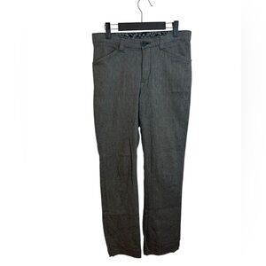 Lee Comfort Waist Gray Straight-Leg Trousers